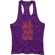 Bluu Savage Mor Fitness Gym Tank Top Erkek Sporcu Atleti