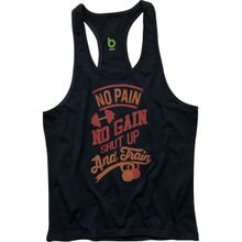 Bluu Train Siyah Fitness Gym Tank Top Erkek Sporcu Atleti