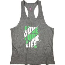 Bluu Yourlife Gri Fitness Gym Tank Top Erkek Sporcu Atleti