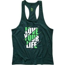 Bluu Yourlife Yeşil Fitness Gym Tank Top Erkek Sporcu Atleti