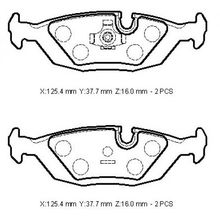 Bmw 3 Seri E30 1984/1991 Arka Fren Balatası