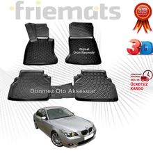 Bmw 5 Serisi E60 2004-2009 Siyah 3D Havuzlu Paspas