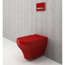 Bocchi 1006-019-0125 Scala Parlak Kırmızı 55 cm Tezgah Altı Lavabo