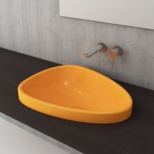 Bocchi 1112-021-0125 58 cm Mandalina Sarısı Etna Tezgah Üstü Lavabo
