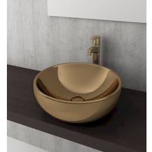 Bocchi 1119-402-0125 Venezia 45 cm Çanak Parlak Altın Lavabo