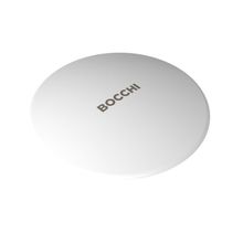 Bocchi 1219-001-0120 Parlak Beyaz Logolu Seramik Süzgeç Kapağı