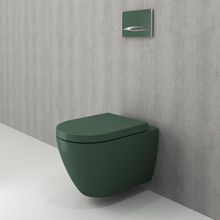 Bocchi 1295-027-0128 Mat Yeşil Venezia Rimless Asma Klozet