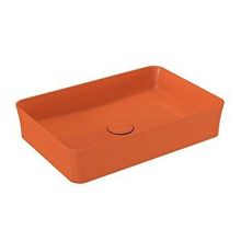 Bocchi 1476-012-0125 Slim Line Dikdörtgen 55X38 cm Parlak Turuncu Lavabo