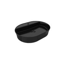 Bocchi 1600-005-0126 Sottile Slim Line 60 cm Parlak Siyah Tezgah Üstü Lavabo