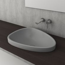 Bocchi Etna Mat Gri 58 cm Tezgah Üstü Lavabo