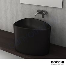 Bocchi Etna Mat Siyah Tezgah Üstü Monoblok Lavabo