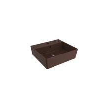 Bocchi Milano 50 cm Çanak Batarya Delikli Mat Kahve Lavabo