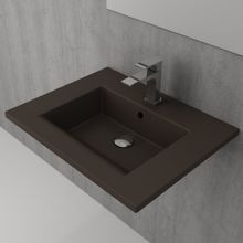 Bocchi Milano Etajerli 60 cm Mat Kahve Lavabo