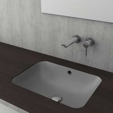 Bocchi Scala 55 cm Tezgahaltı Mat Gri Lavabo