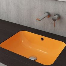 Bocchi Scala 55 cm Tezgahaltı Parlak Mandalina Sarısı Lavabo