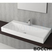 Bocchi Scala Arch 100 cm Mat Beyaz Tezgah Üstü Lavabo