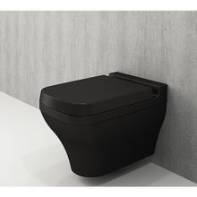Bocchi Scala Arch Mat Siyah Asma Klozet ve Kapak