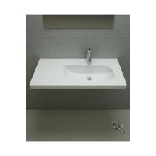 Bocchi Taormina Arch 86 cm Etajerli Parlak Beyaz Lavabo