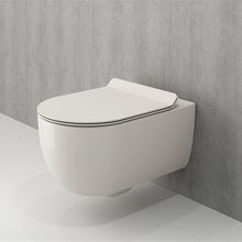 Bocchi V-Tondo Rimless Kanalsız Parlak Bisküvi Asma Klozet