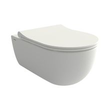 Bocchi V-Tondo Rimless Mat Beyaz Gizli Taharet Girişli Asma Klozet