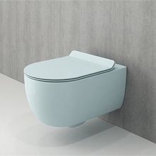 Bocchi V-tondo Rimless Mat Buz Mavisi Kanalsız Asma Klozet