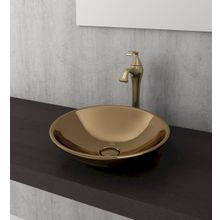 Bocchi Venezia 40 cm Çanak Parlak Altın Lavabo