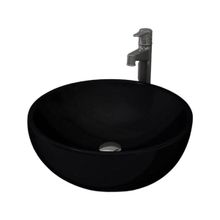 Bocchi Venezia 45 cm Çanak Parlak Siyah Lavabo