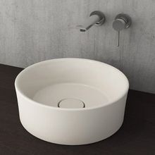 Bocchi Vessel 38 cm Parlak Bisküvi Yuvarlak Lavabo