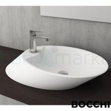 Bocchi Vessel Milano 56 cm Mat Beyaz Çanak Lavabo