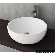 Bocchi Vessel Roma 45 cm Mat Beyaz Çanak Lavabo