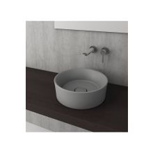 Bocchi Vessel Yuvarlak Çanak 38 cm Mat Gri Lavabo