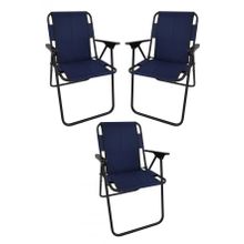 Bofigo Katlanır Beyaz Mermer Desenli 60x80 cm Kamp Masası + Katlanabilir Ahşap Kollu 3 Adet Lacivert Sandalye Kamp Seti