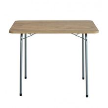 Bofigo Katlanır Çam Desenli 60x80 cm Masa + Katlanır Lacivert 2 Adet Sandalye Kamp Seti