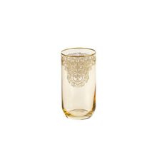 Bohemia Queen Amber Mat Altın 6'lı Meşrubat Bardak