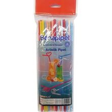 Bona Pipet 50 Adet Renkli Artistik Pipet