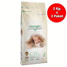 BonaCibo Kuzu Etli Pirinçli Yetişkin 2x2 kg Kedi Maması