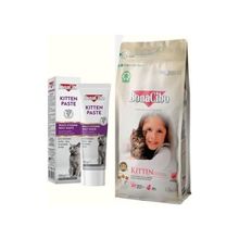 Bonacibo Yavru Kedi Başlangıç Seti: Tavuklu Kuru Mama 1.5 Kg Ve Kitten Paste Multivitamin Macun 100G