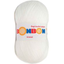 Bonbon 98200 Beyaz Kristal El Örgü Lif İpi