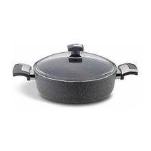 Bonera GRNT1044 30 cm Granit Kısa Basık Karnıyarık Tencere