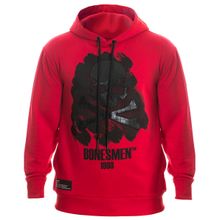 Bonesmen Deri Kuru Kafa Kapüşonlu Sweatshirt