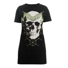 Bonesmen Green Magic Skull T-shirt Kısa Elbise