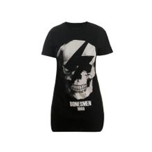 Bonesmen Parlayan Kurukafa T-Shirt Kısa Elbise