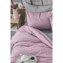 Bonjardin Home Tek Kişilik Çift Taraflı 160x220 cm Pembe Beyaz Nevresim Takımı