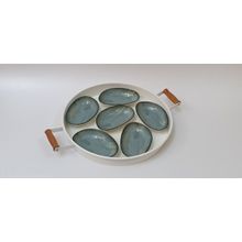 Bonna 6'lı 15 cm Madera Mint Oval Kayık Tabak