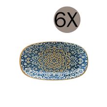 Bonna Alhambra Gourmet 6'lı 15x8.5 cm Oval Kayık Tabak