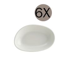 Bonna Porselen Vago 15x8.5 cm 6'lı Oval Kayık Tabak