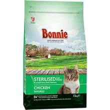 Bonnie Sterilized 1.5 kg Tavuklu Kısırlaştırılmış Kuru Kedi Maması