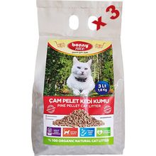 Bonny Nice Organik Çam Pelet 3 x 3 lt Kedi Kumu