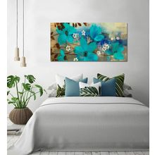 Bordo Sanat BRD-SNT-M-0335 80x40 cm Çiçek Dekoratif Duvar Kanvas Tablo