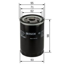 Bosch 0986452024 Nissan Bluebird 2.0 D 58HP 04/84 01/88 Yağ Filtresi